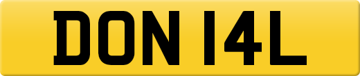 DON 14L private number plate